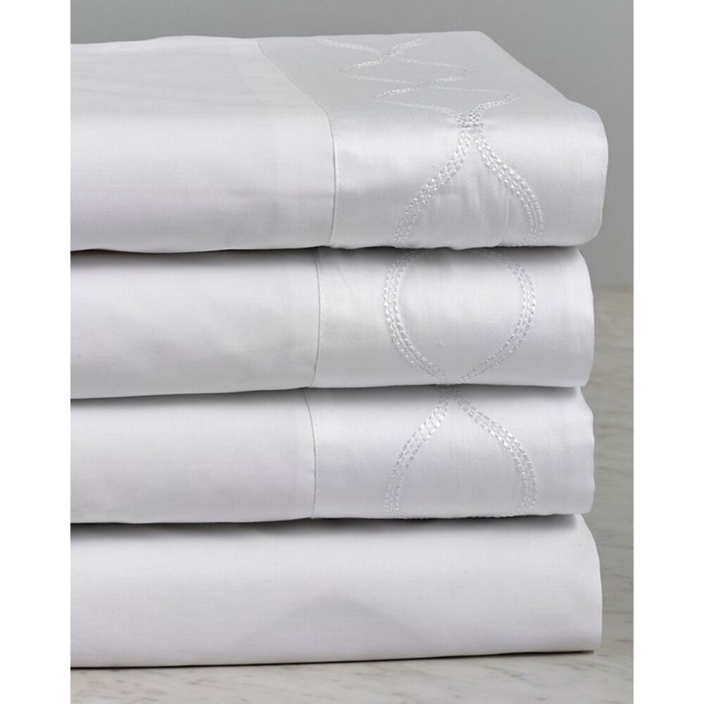 Maurizio Italy Royal Trellis Sheet Set, White